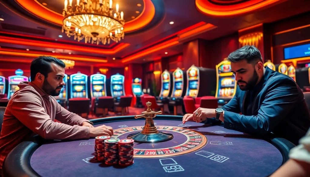 Experience the thrill of high-stakes poker at 23win's luxurious casino venue.